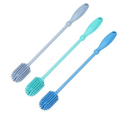 BPA-Free Durable 9/12/15 Inches Silicone Baby Bottle Cleaning Washing Brush